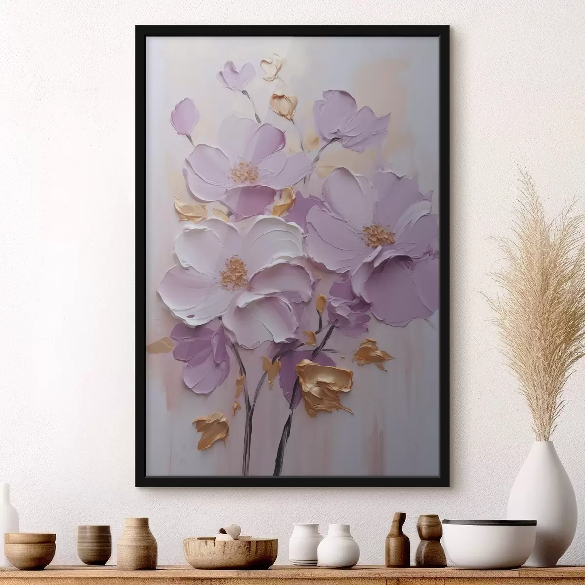 Plakat Streszczenie kwiaty f46838