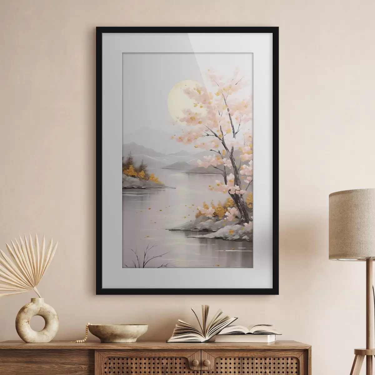 Plakat Abstrakcyjna imitacja pejzażu w malarstwie f46840