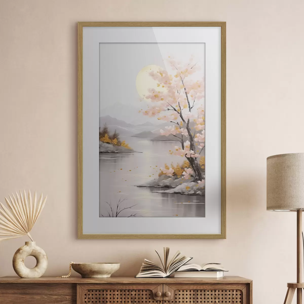 Plakat Abstrakcyjna imitacja pejzażu w malarstwie f46840