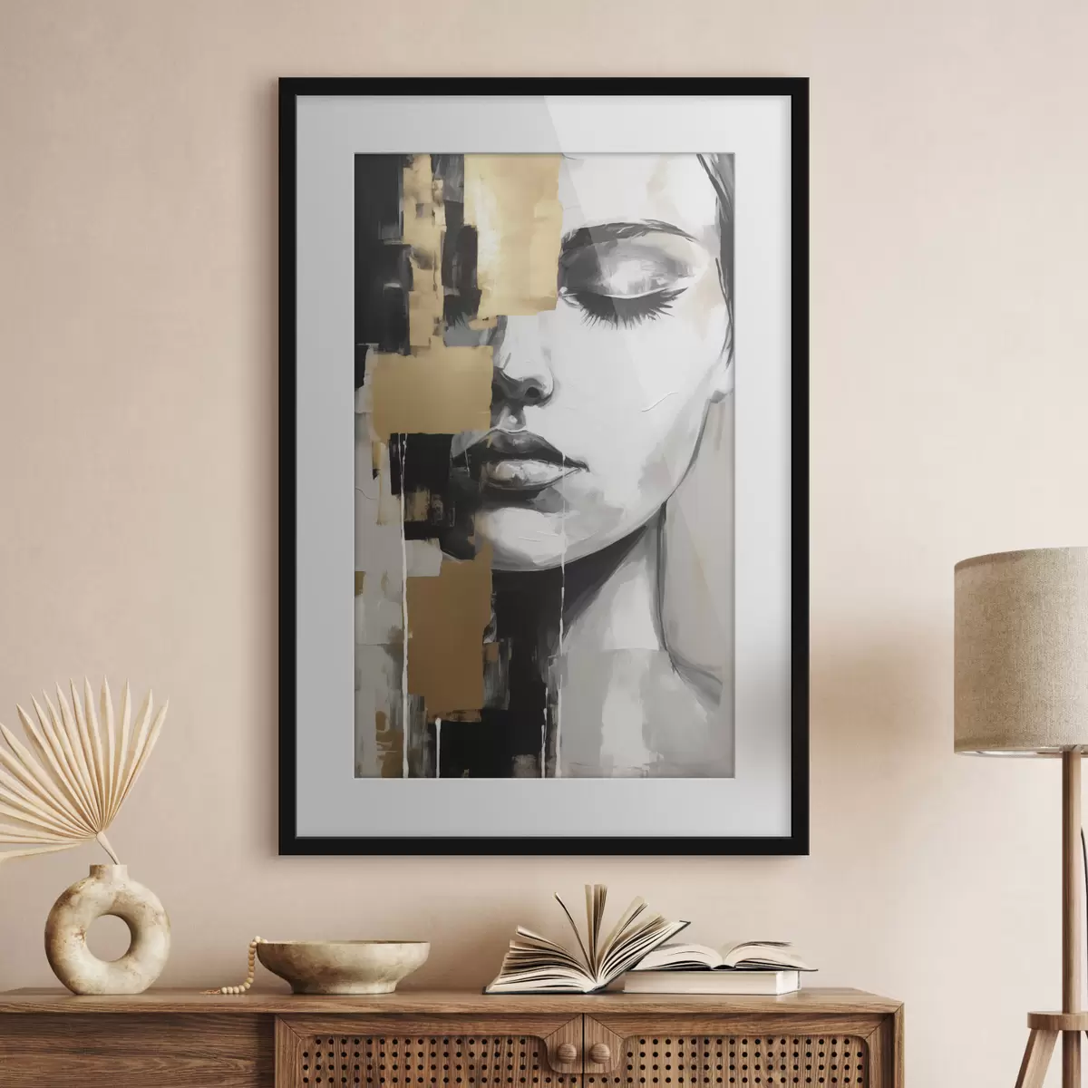 Plakat Abstrakcyjny portret f46842