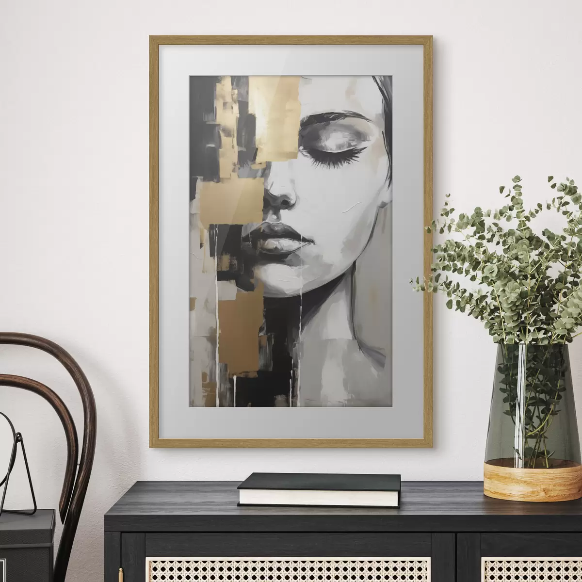 Plakat Abstrakcyjny portret f46842