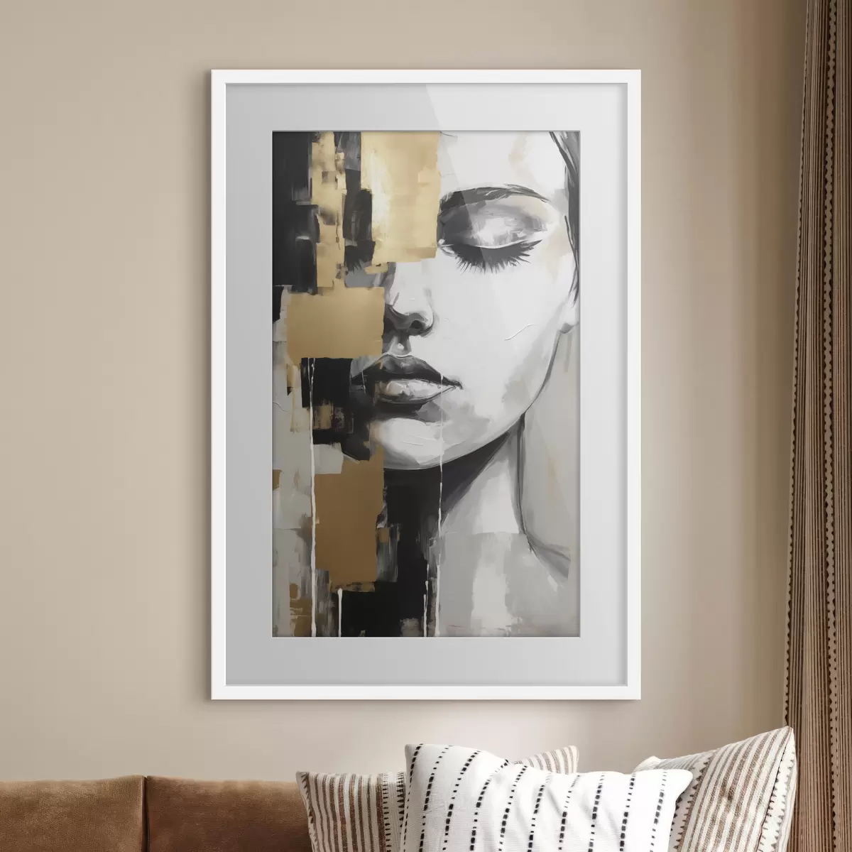 Plakat Abstrakcyjny portret f46842