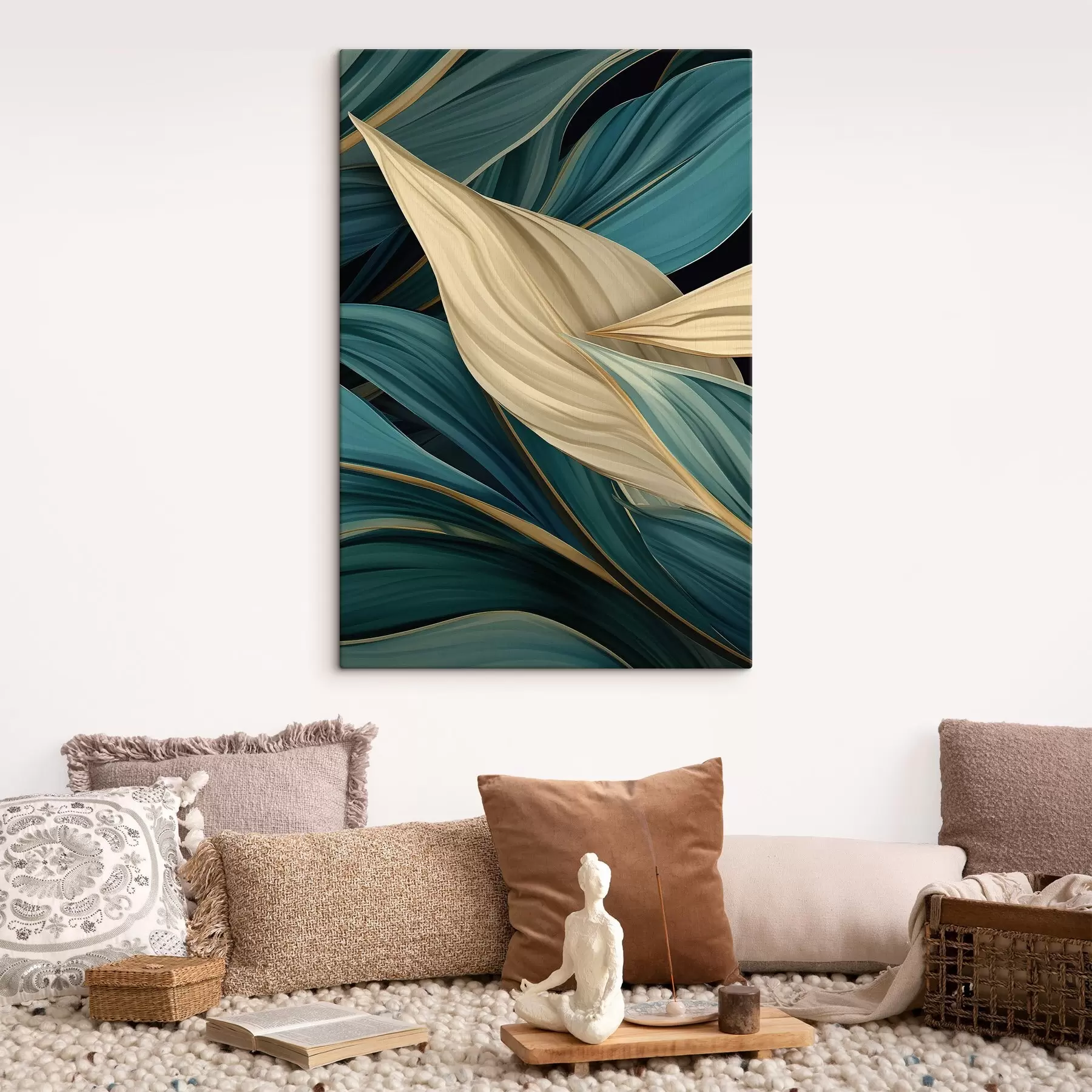 Obraz Duże abstrakcyjne liście s46880