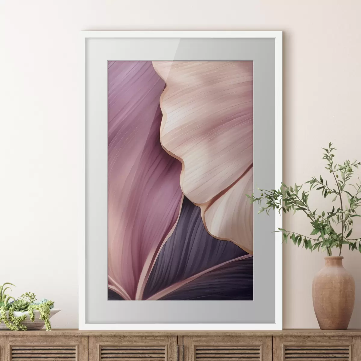Plakat Streszczenie Liście f46872