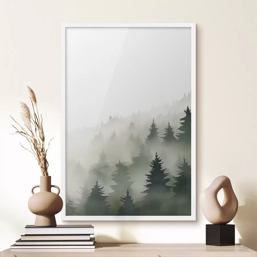 Fototapeta Mglisty las f46876