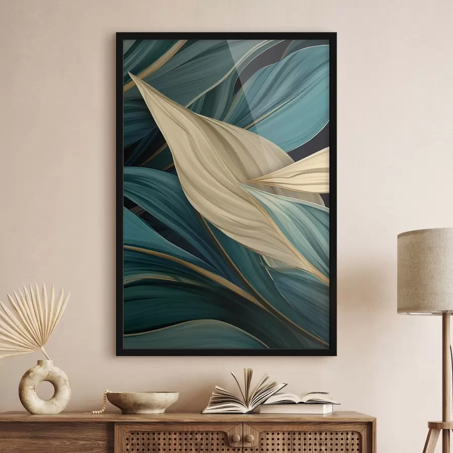 Fototapeta Duże abstrakcyjne liście f46880