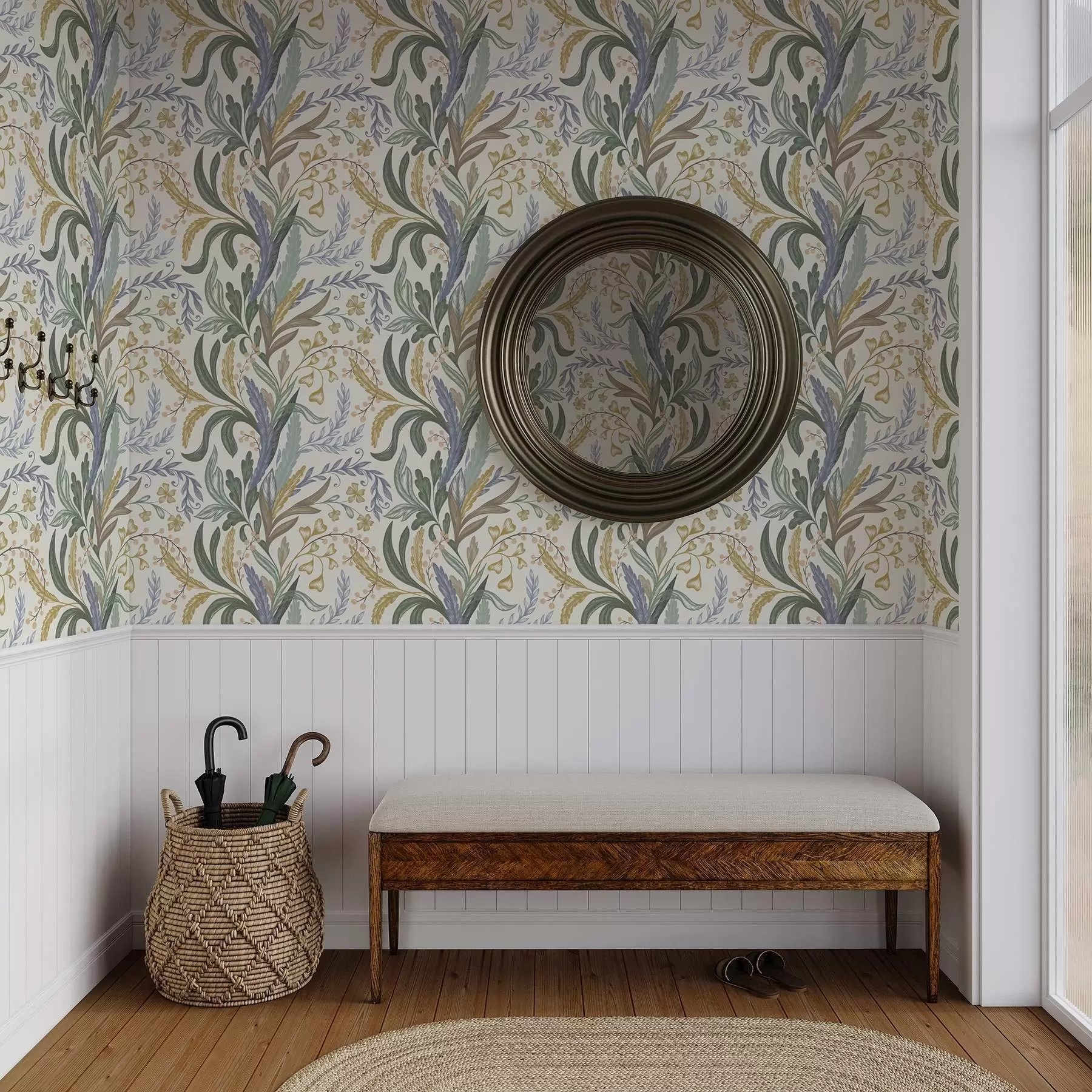 Fototapeta Bujna kompozycja kwiatowa w delikatnej pastelowej palecie barw a00939