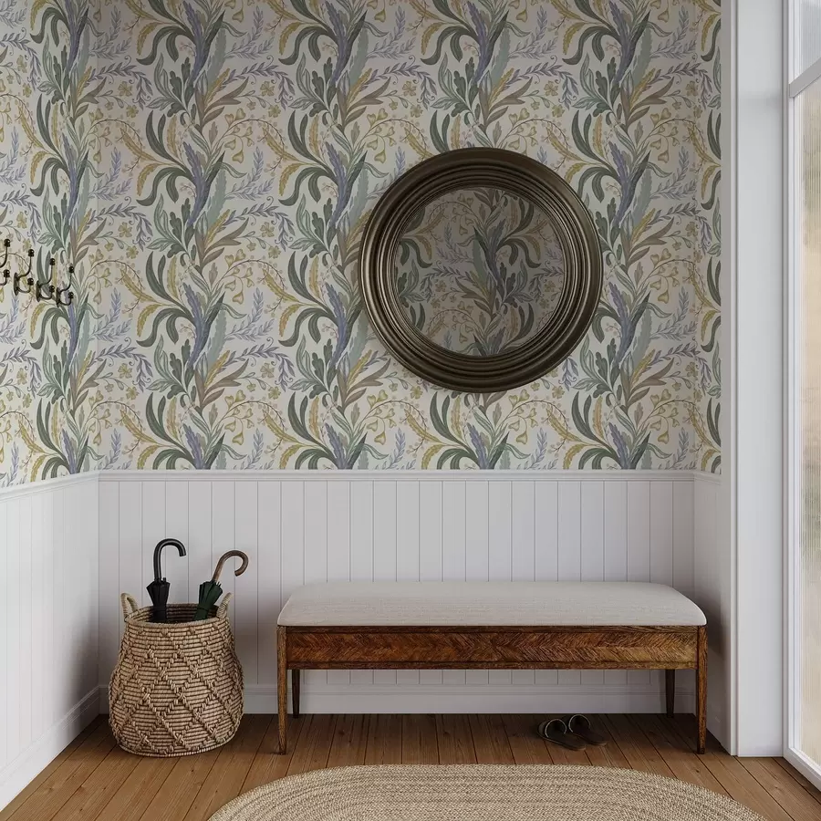 Fototapeta Bujna kompozycja kwiatowa w delikatnej pastelowej palecie barw a00939