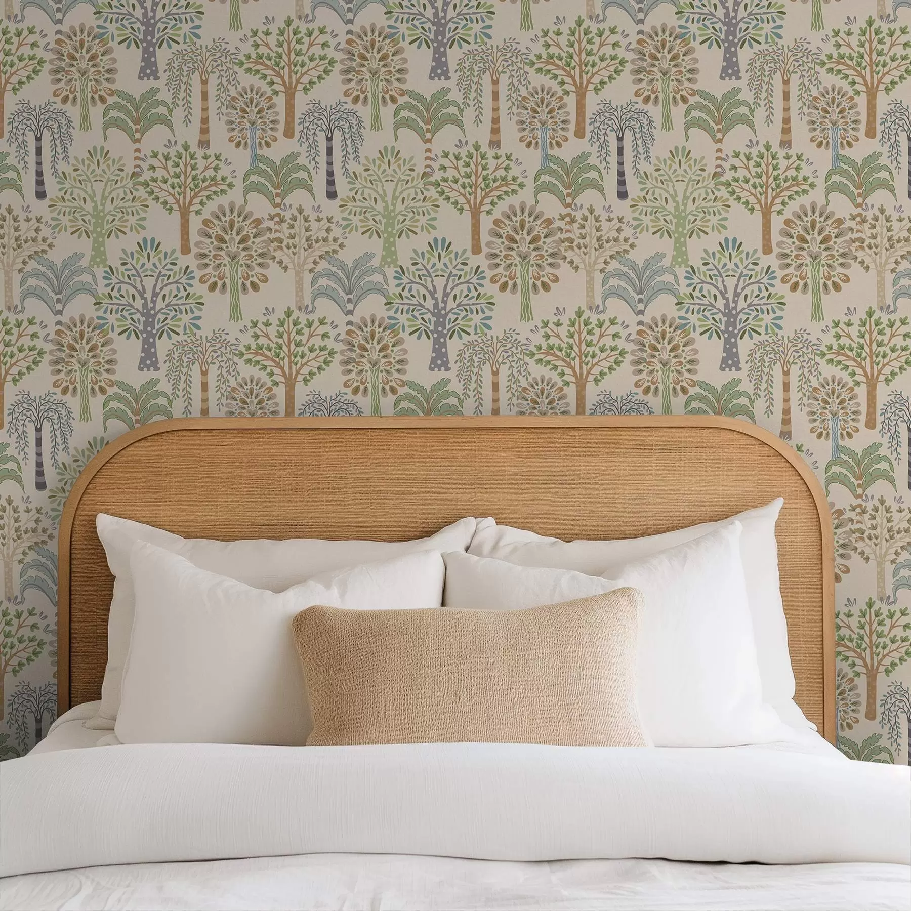 Fototapeta Drzewa ozdobne w delikatnej, naturalnej palecie barw a00960