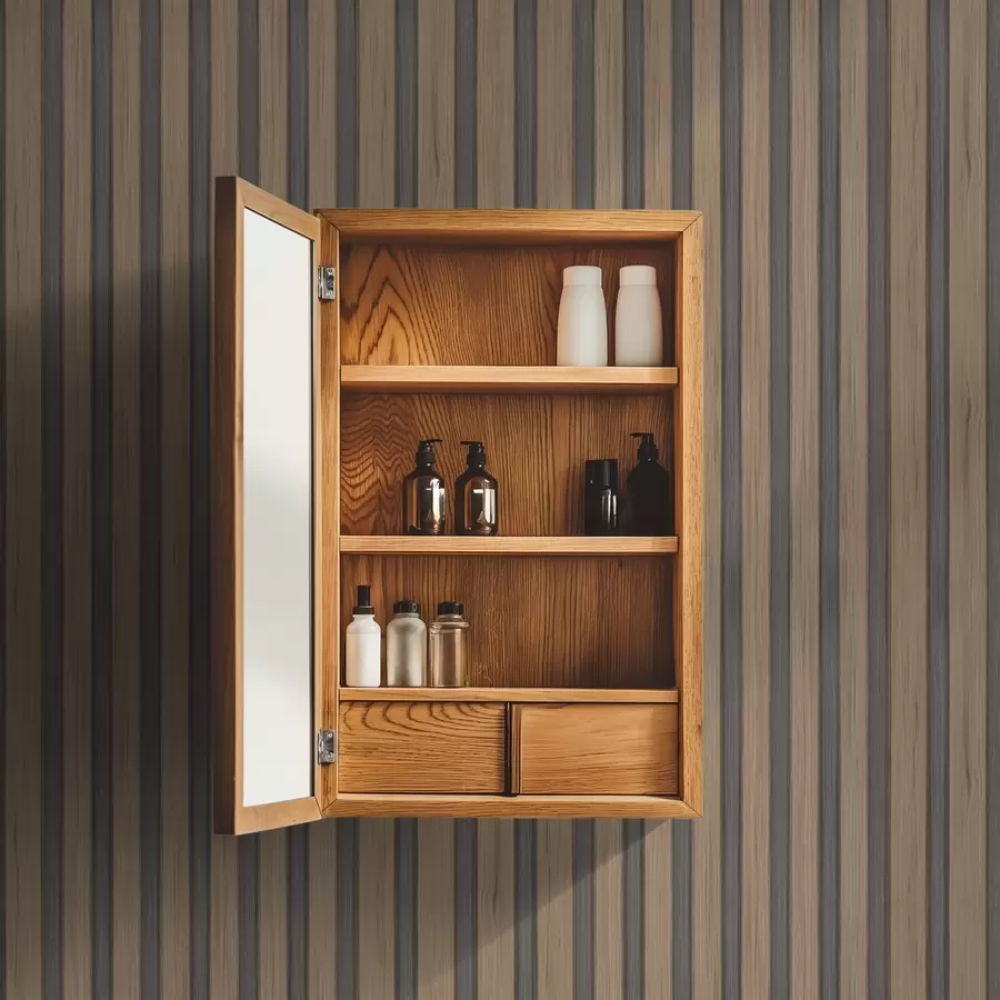 Fototapeta Pionowe drewniane listwy z ciemnoszarymi wstawkami a00991