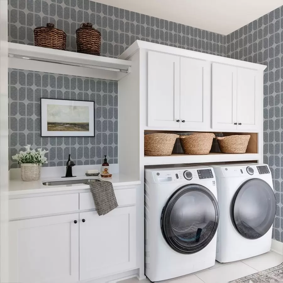 Fototapeta Szara mozaika z prostokątnymi łukami i delikatną fakturą a01068