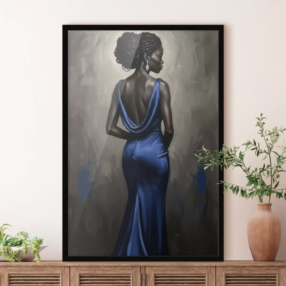 Plakat Dziewczyna w sukience f46856