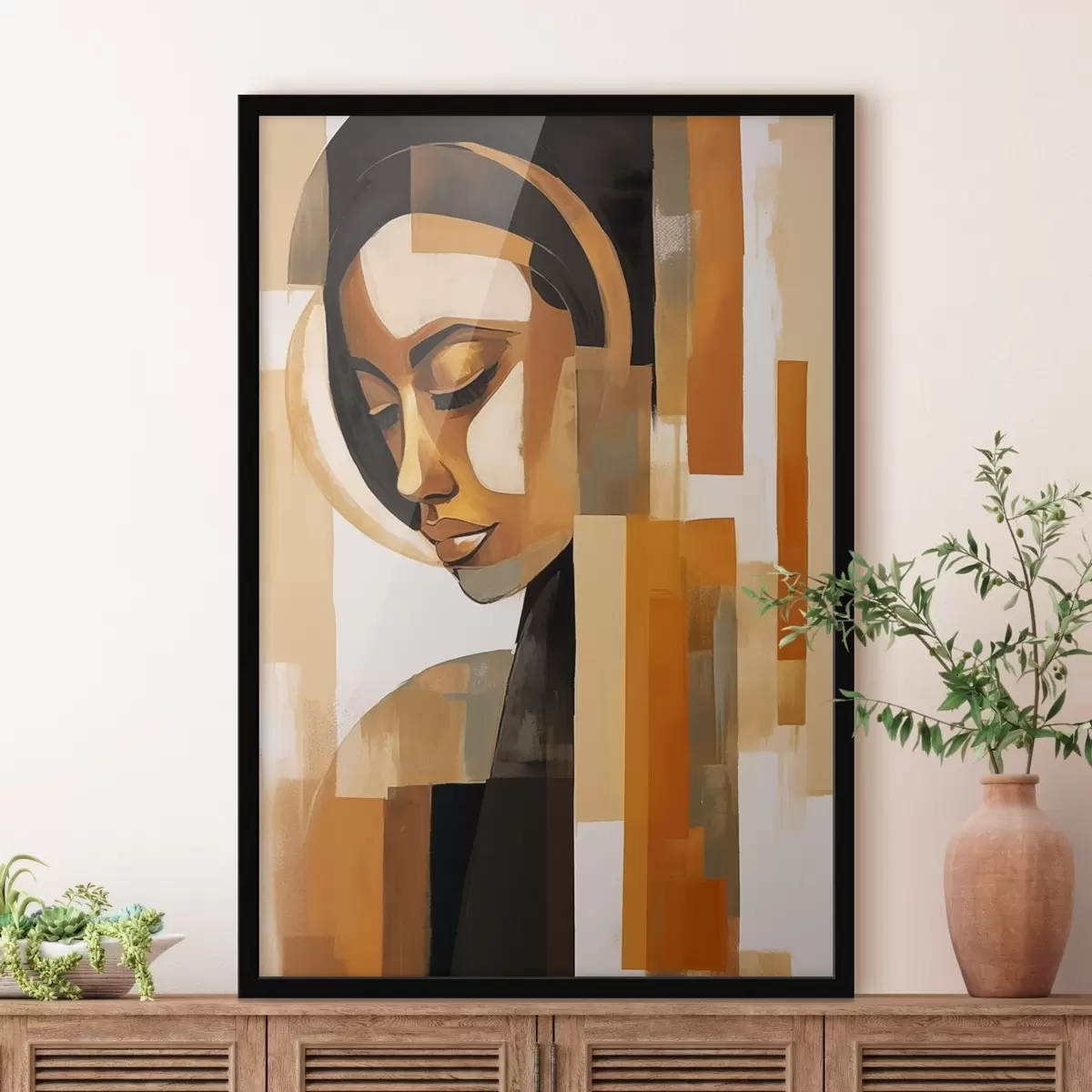 Plakat Abstrakcyjny portret f46867