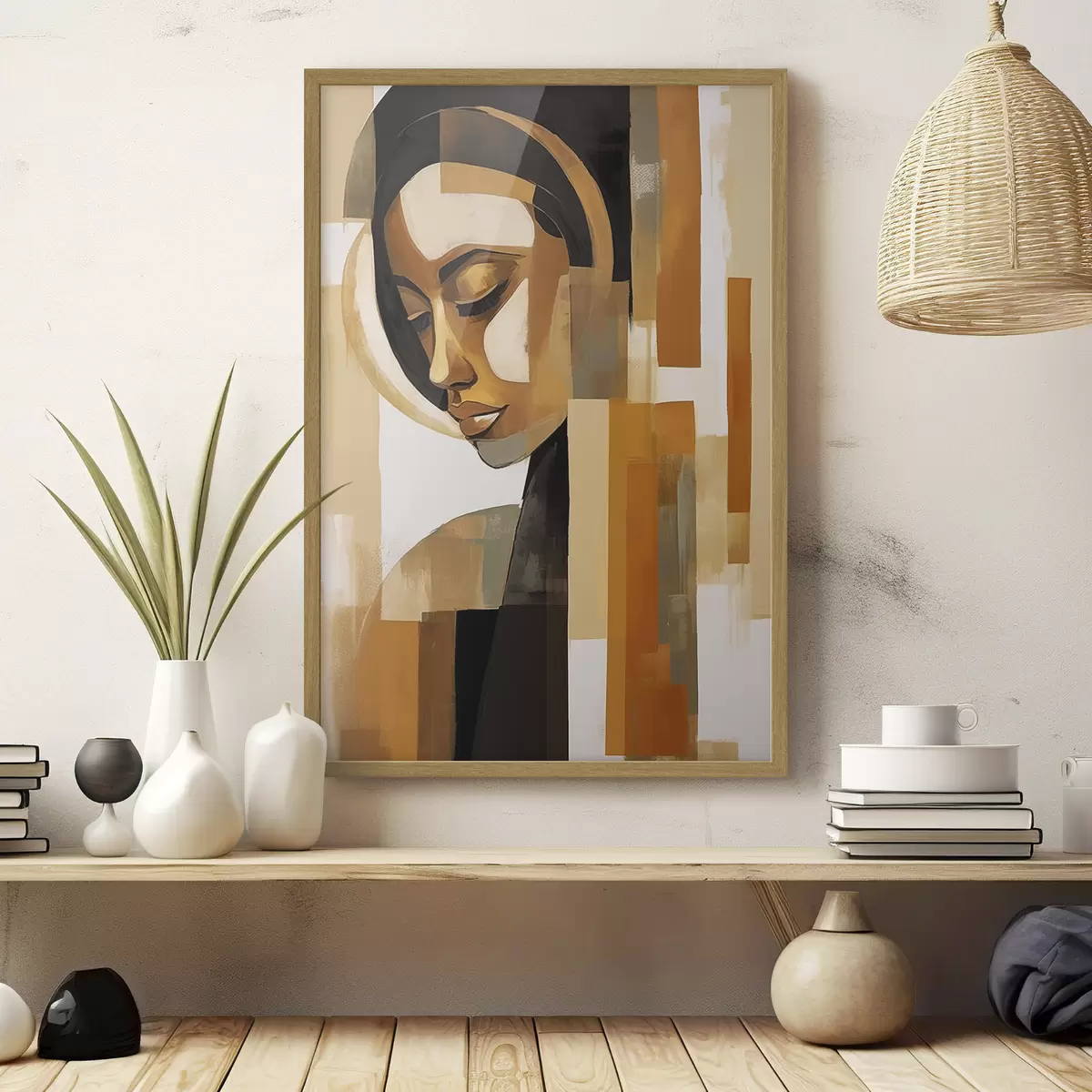 Plakat Abstrakcyjny portret f46867