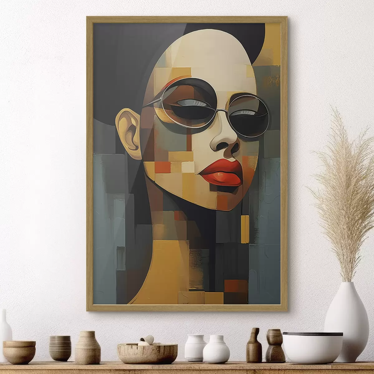 Plakat Abstrakcyjny portret f46868