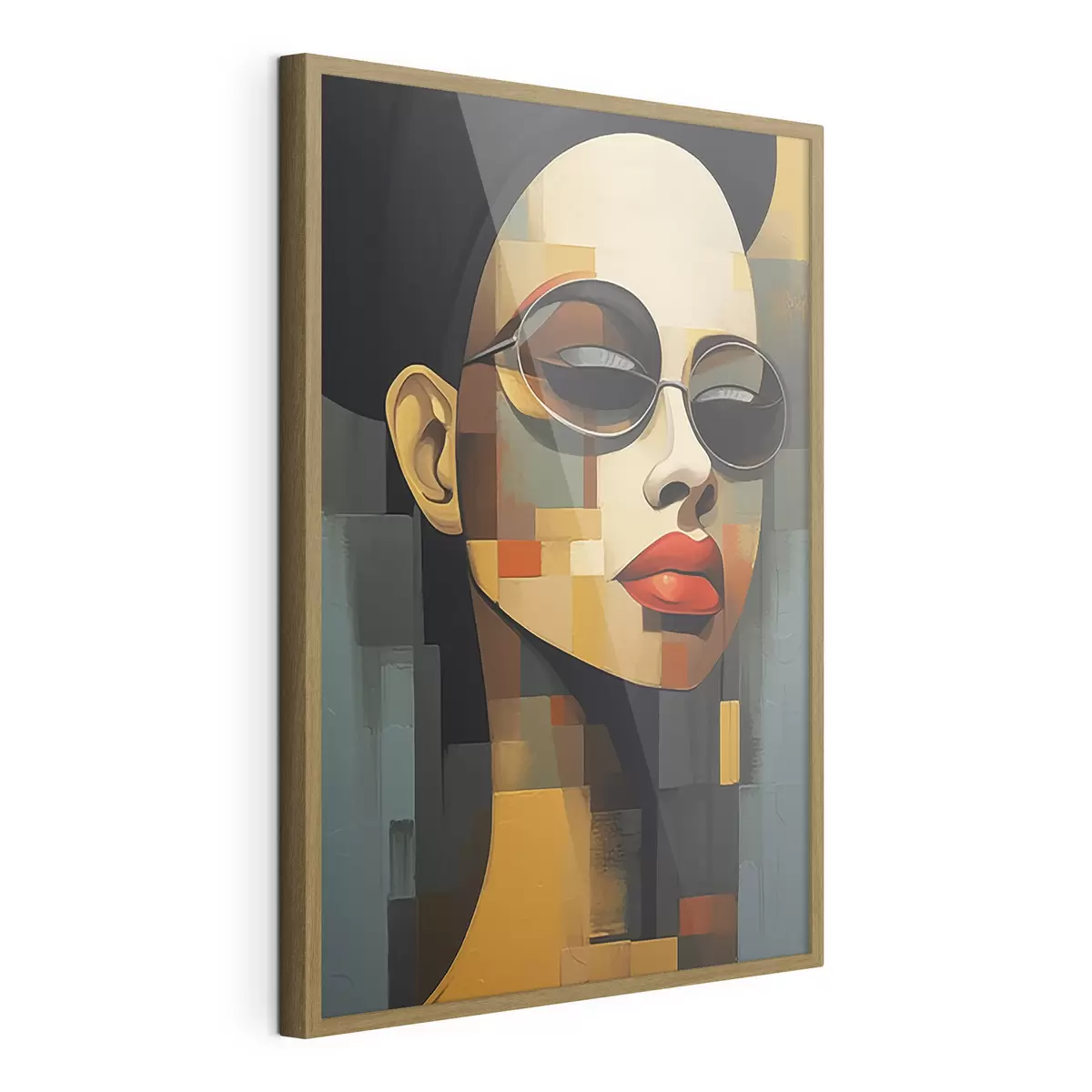 Plakat Abstrakcyjny portret f46868
