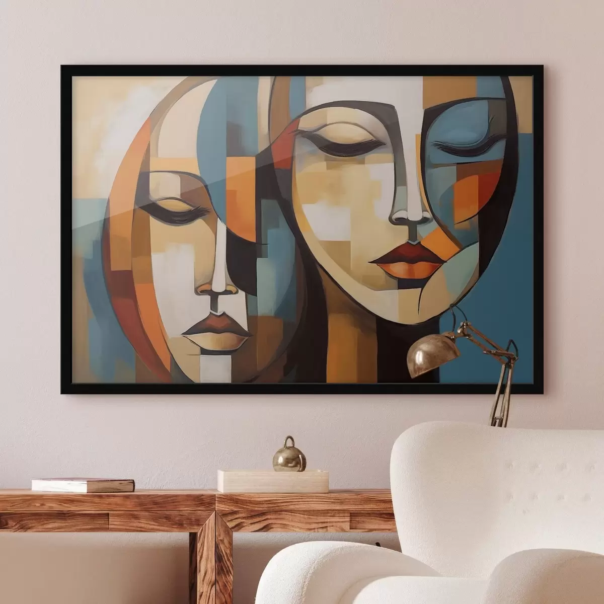 Plakat Abstrakcyjny portret f46869