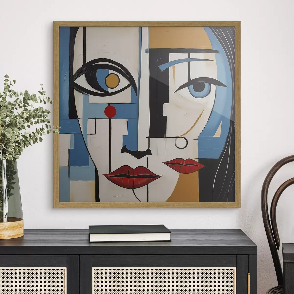 Plakat Abstrakcyjny portret f46870