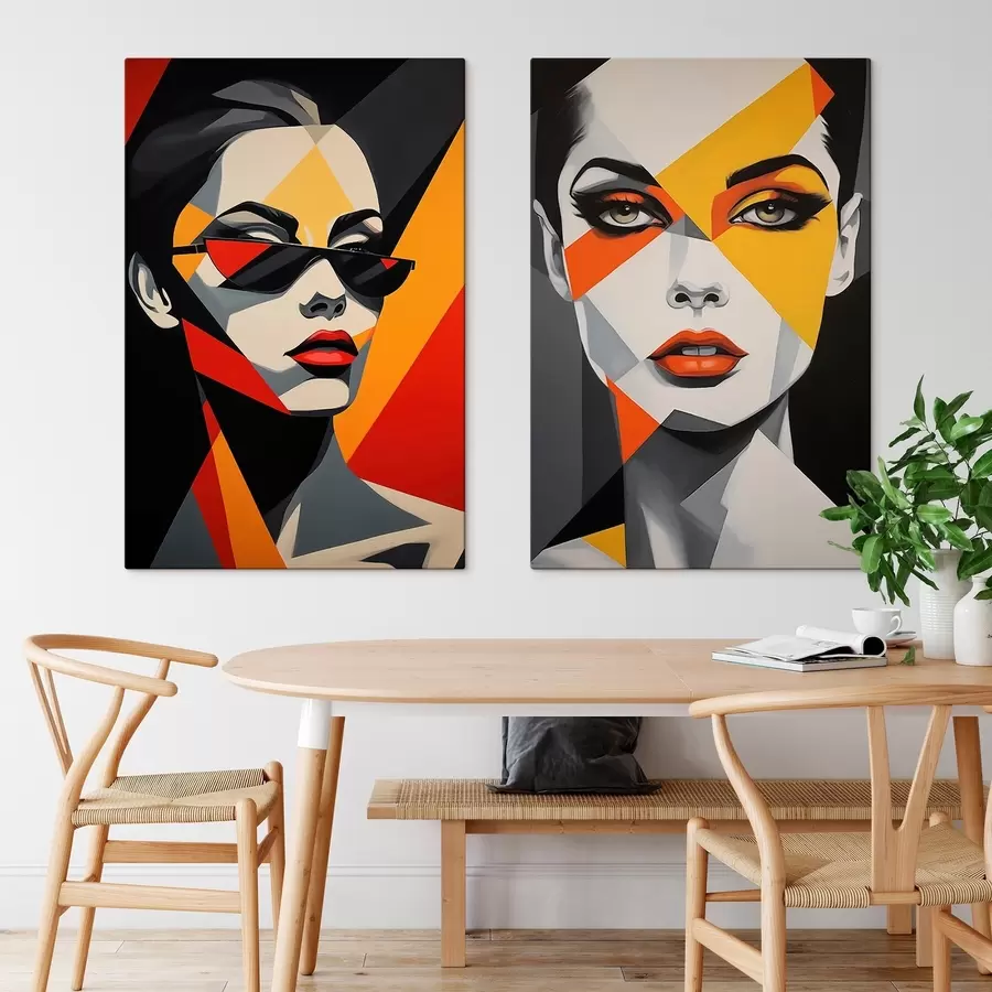 Obraz Abstrakcyjne portrety m01077