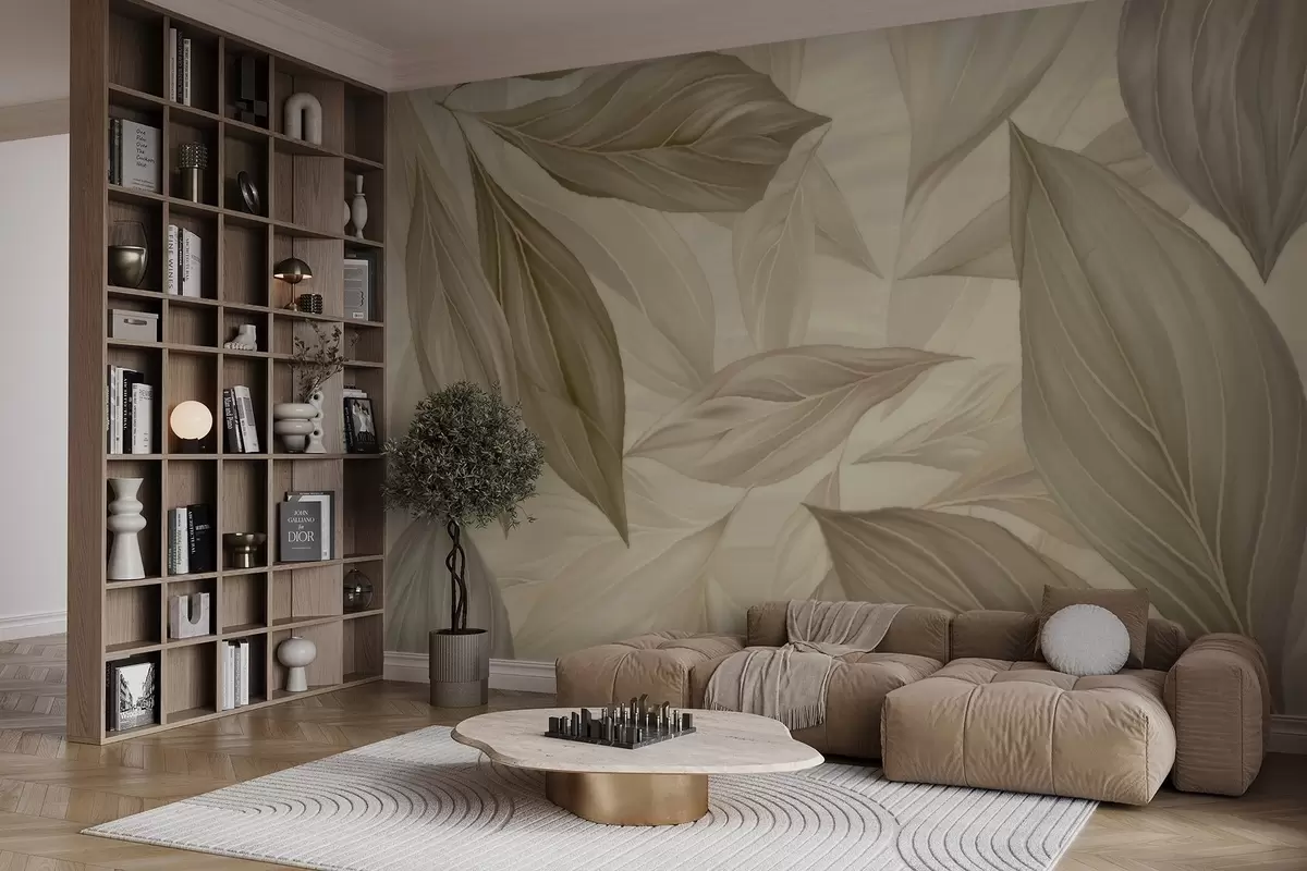 Fototapeta Abstrakcyjne delikatne liście w04969