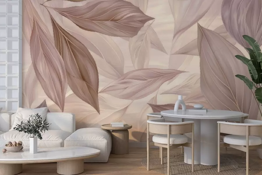 Fototapeta Abstrakcyjne delikatne liście w04969v1