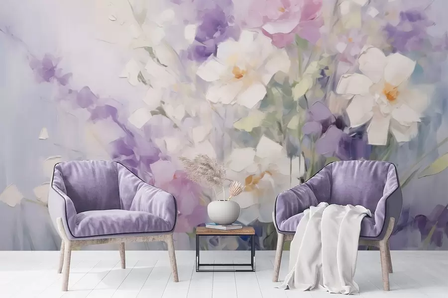 Fototapeta Abstrakcyjny bukiet kwiatów w09597