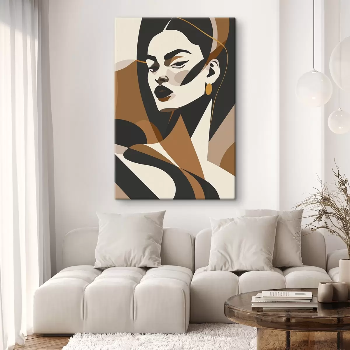 Obraz Abstrakcyjny portret kobiety s46905