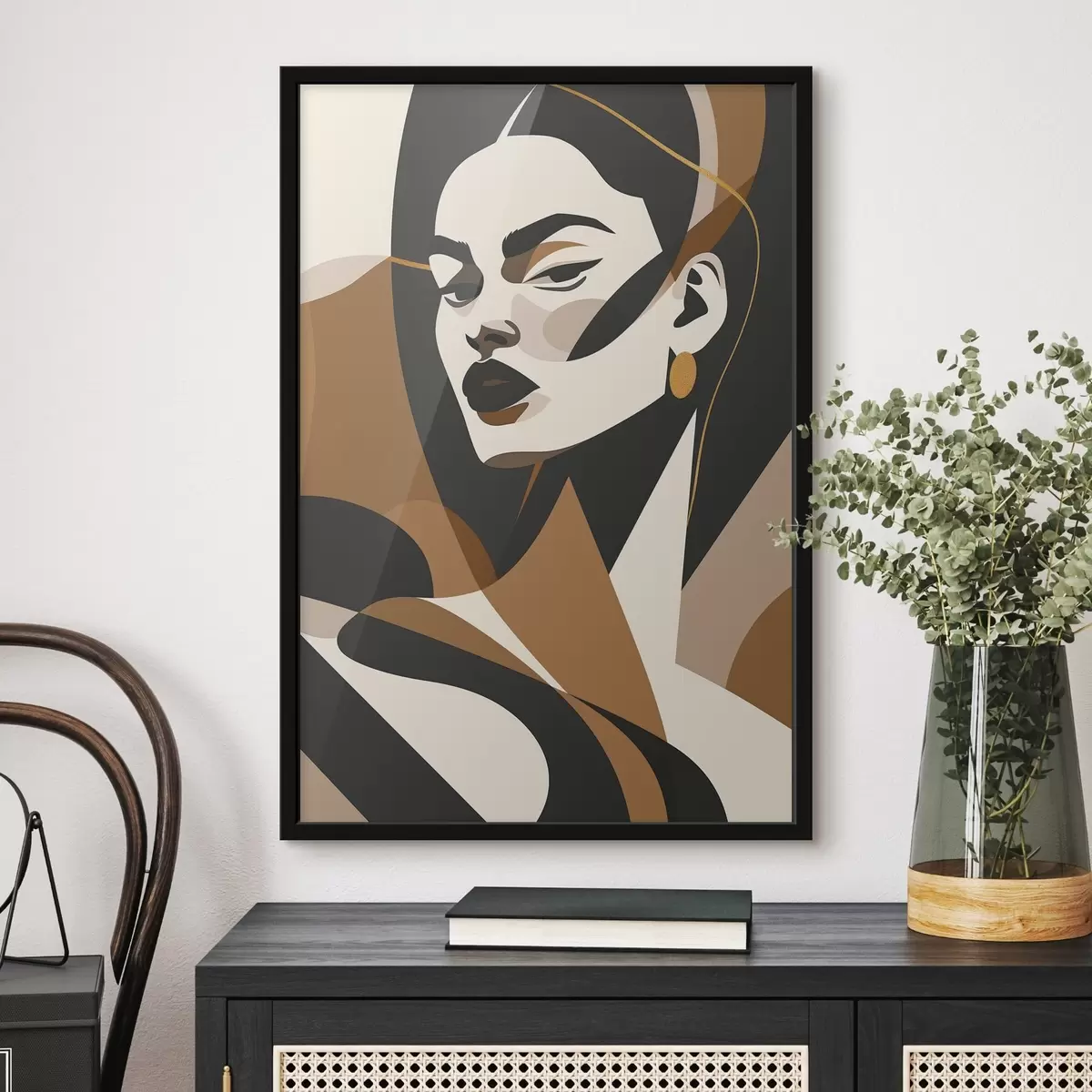 Plakat Abstrakcyjny portret kobiety f46905