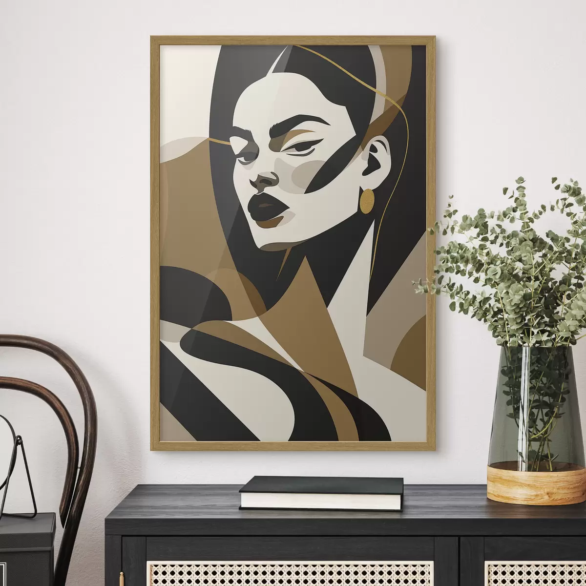 Plakat Abstrakcyjny portret kobiety f46905