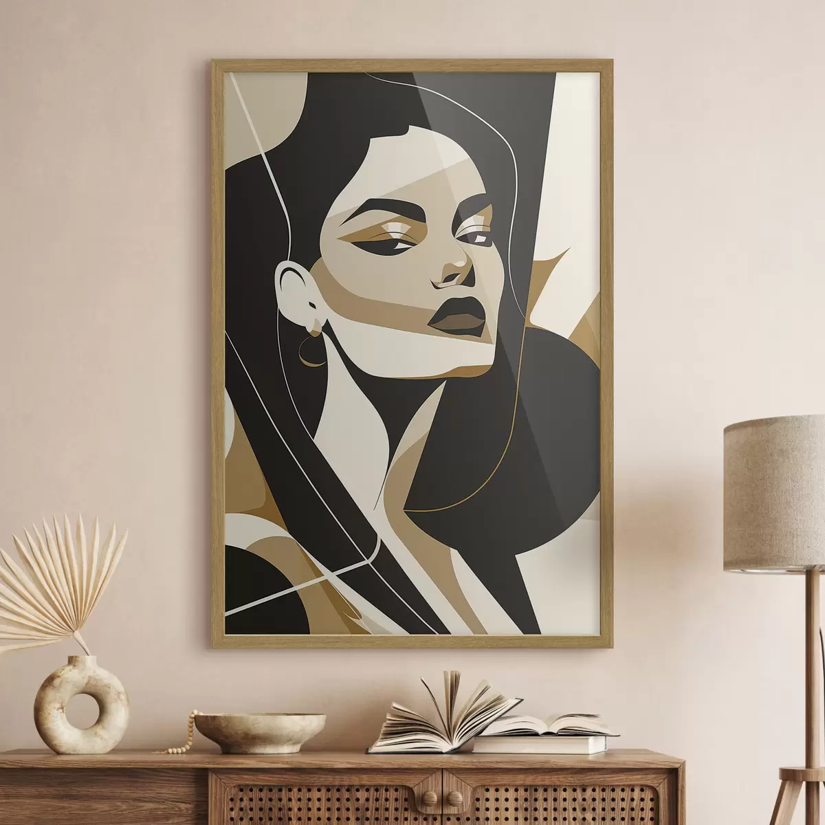 Plakat Abstrakcyjny portret kobiety f46906