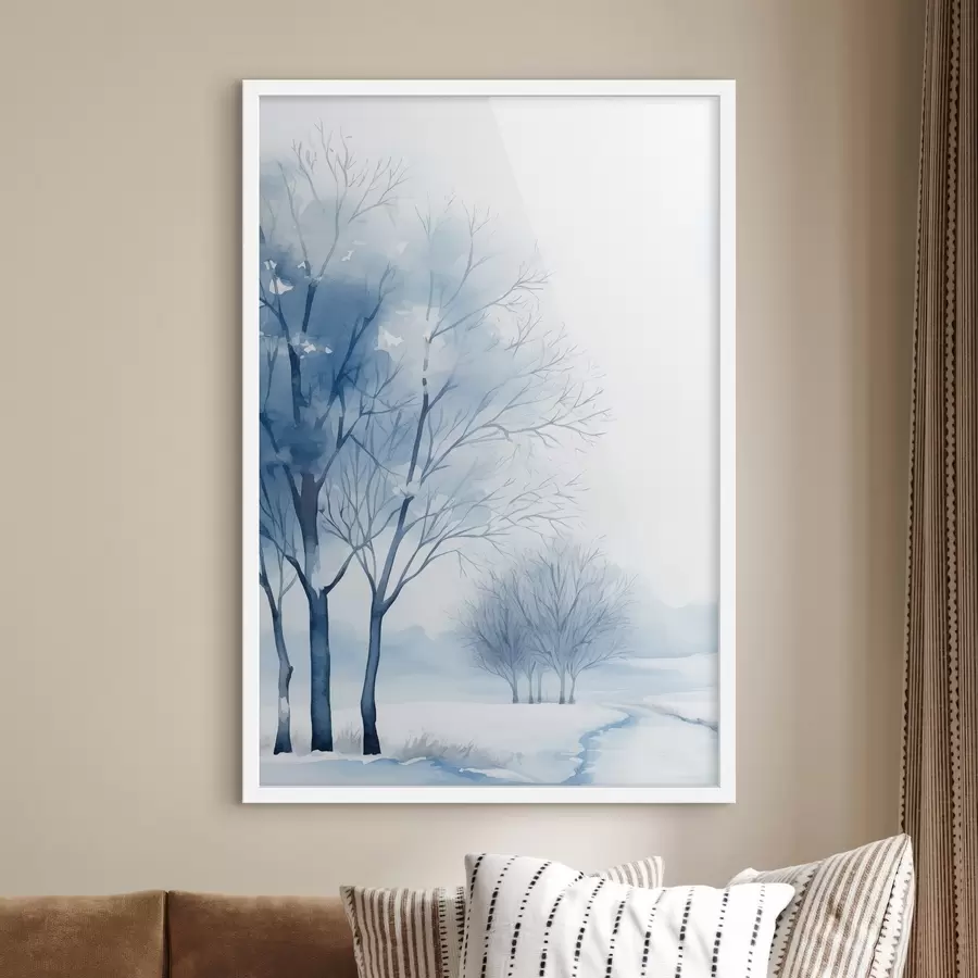Fototapeta Ośnieżone drzewa w lesie f46965
