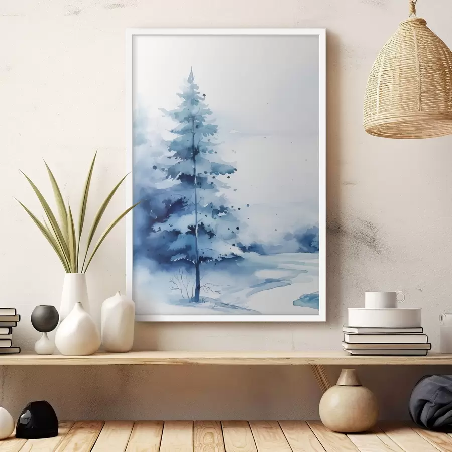 Fototapeta Jodła w lesie f46966