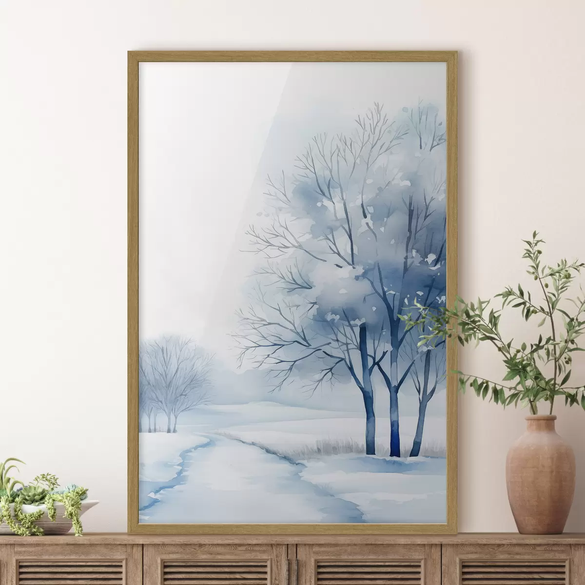 Plakat Drzewa w ogrodzie zimowym f46967