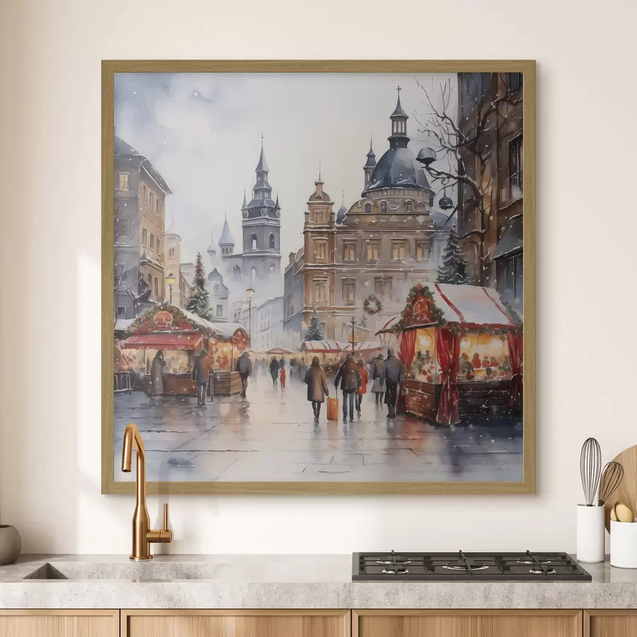 Fototapeta Zimowa Praga f46968