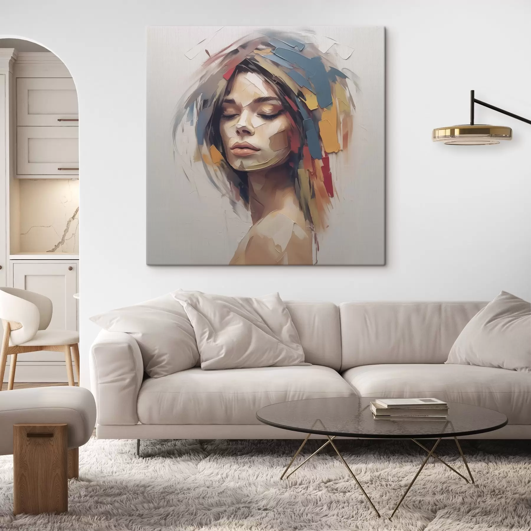 Obraz Abstrakcyjny portret kobiety s46917