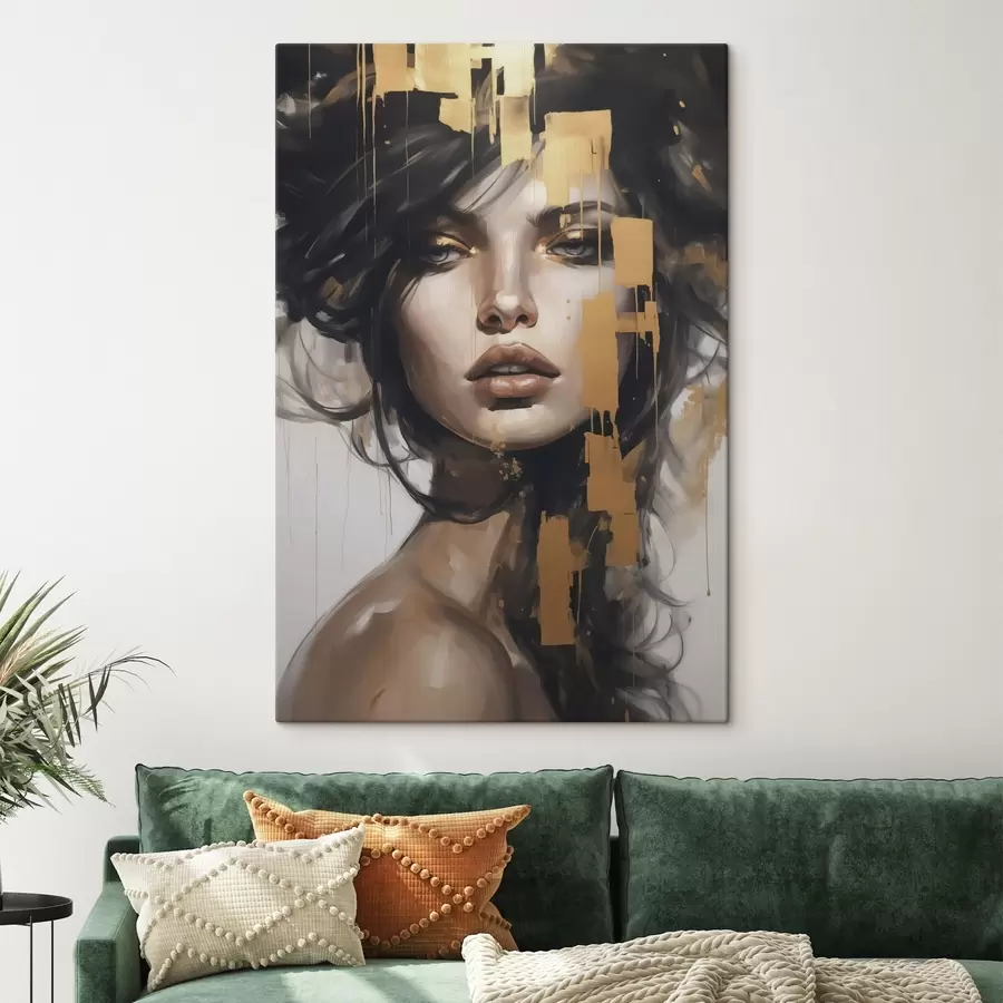 Obraz Abstrakcyjny portret dziewczyny s46919