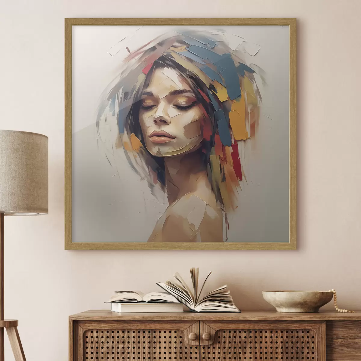 Plakat Abstrakcyjny portret kobiety f46917