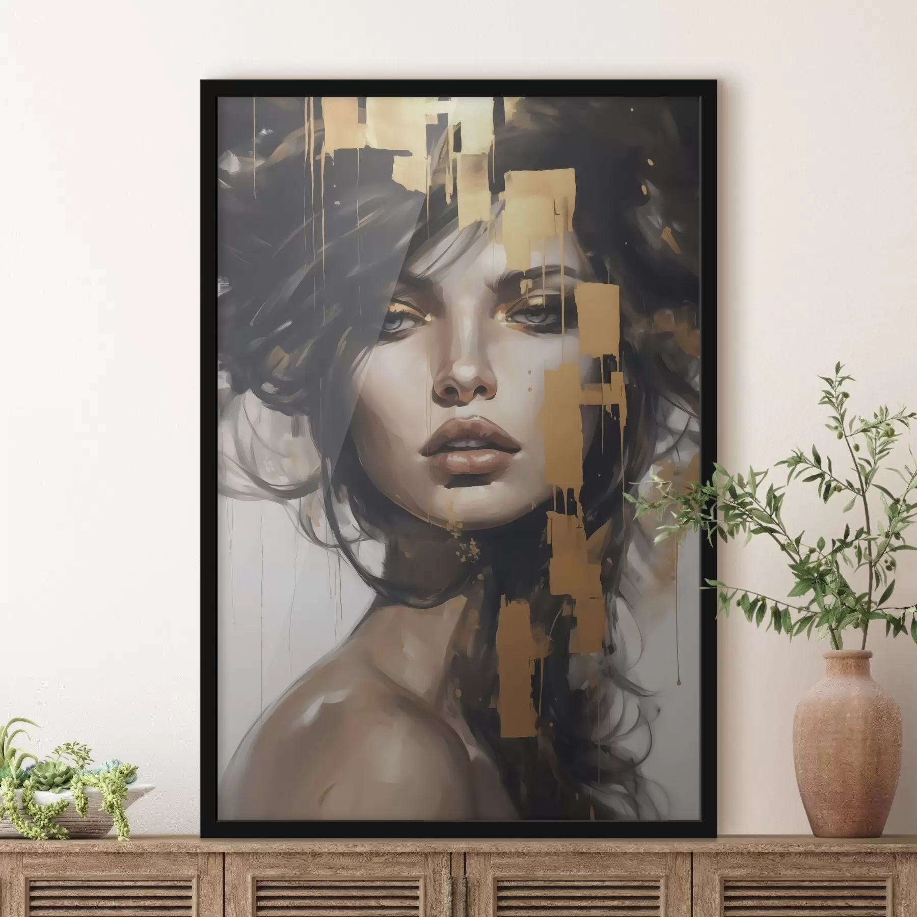 Fototapeta Abstrakcyjny portret dziewczyny f46919