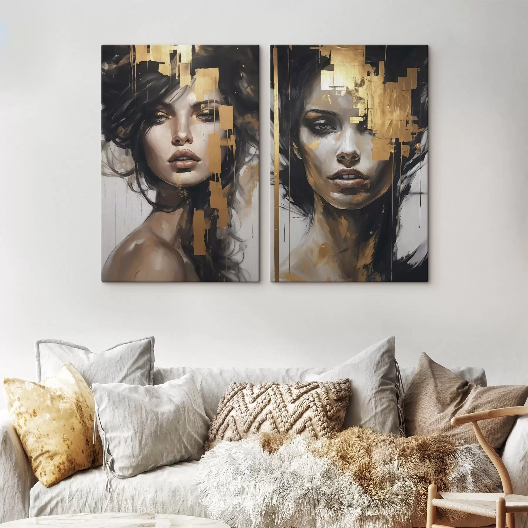 Obraz Abstrakcyjny portret dziewczyny m01082