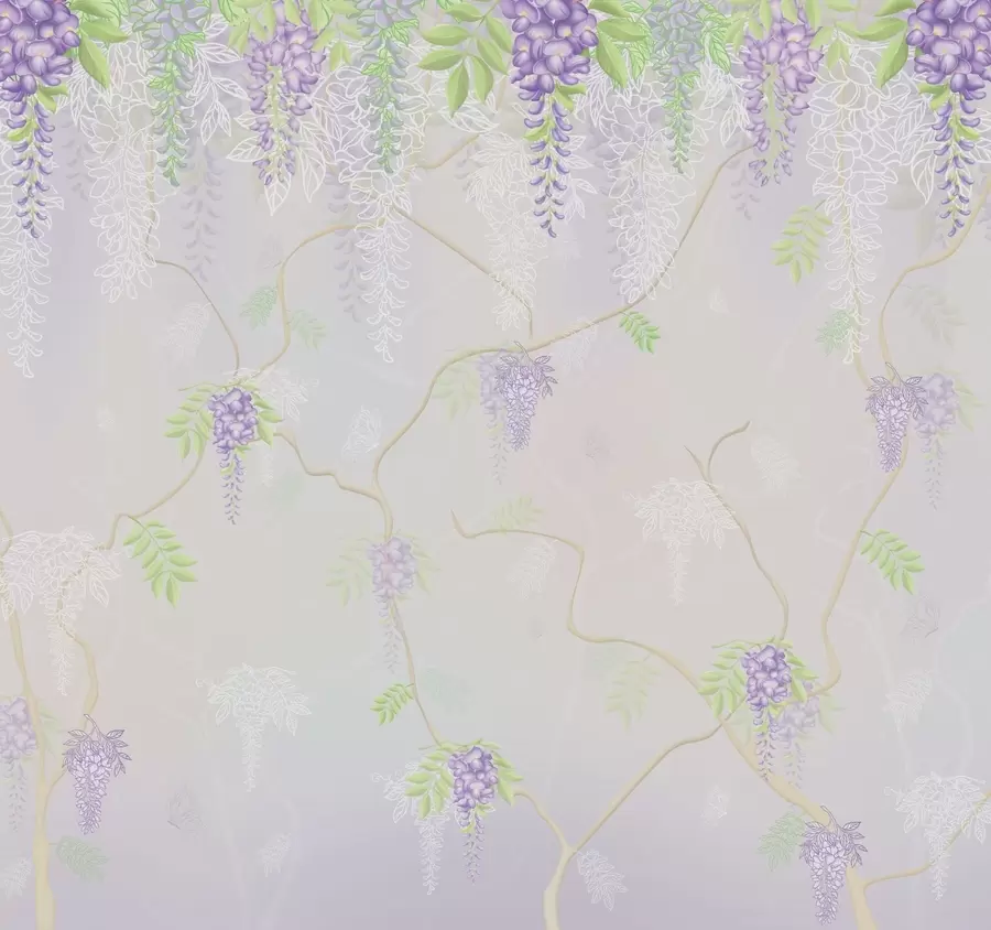 Fototapeta Elegancki kwiatowy wzór w pastelowych odcieniach w01685
