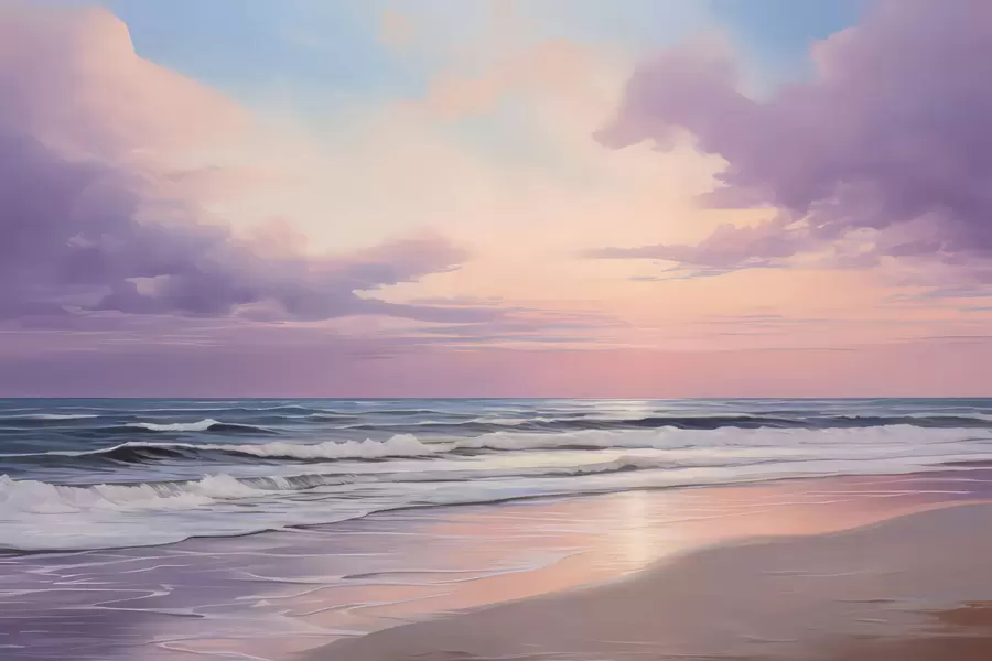 Fototapeta Wieczorny przypływ w05001