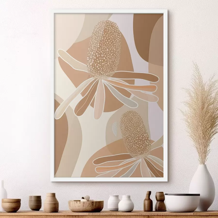 Fototapeta Kwiaty protei abstrakcyjne f46992