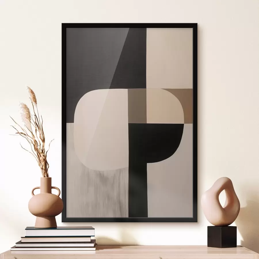 Fototapeta Monochromatyczna abstrakcja geometryczna f46993