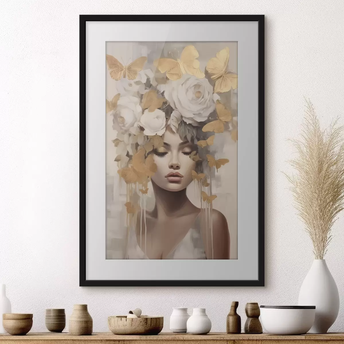 Plakat Korona z motyli f47005