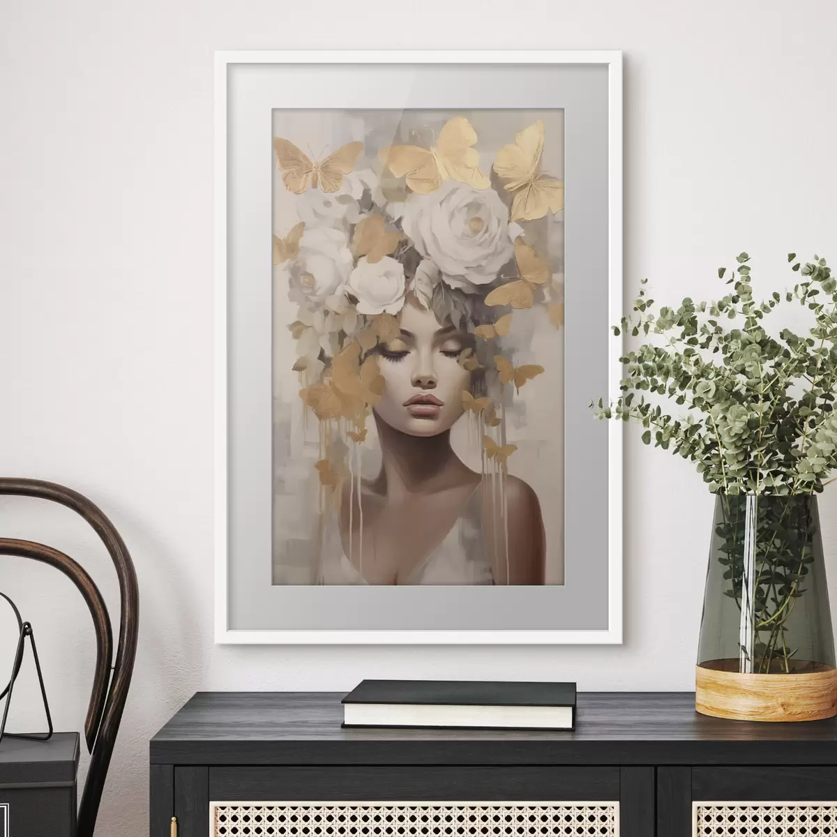 Plakat Korona z motyli f47005