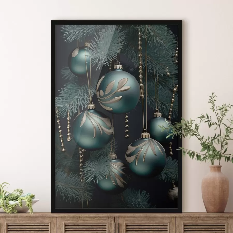 Fototapeta Noworoczne dekoracje na choince f46979