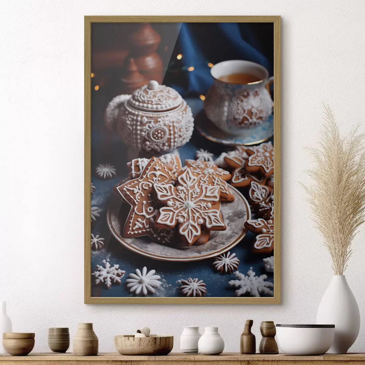 Plakat Ciasteczka śnieżynki f46982