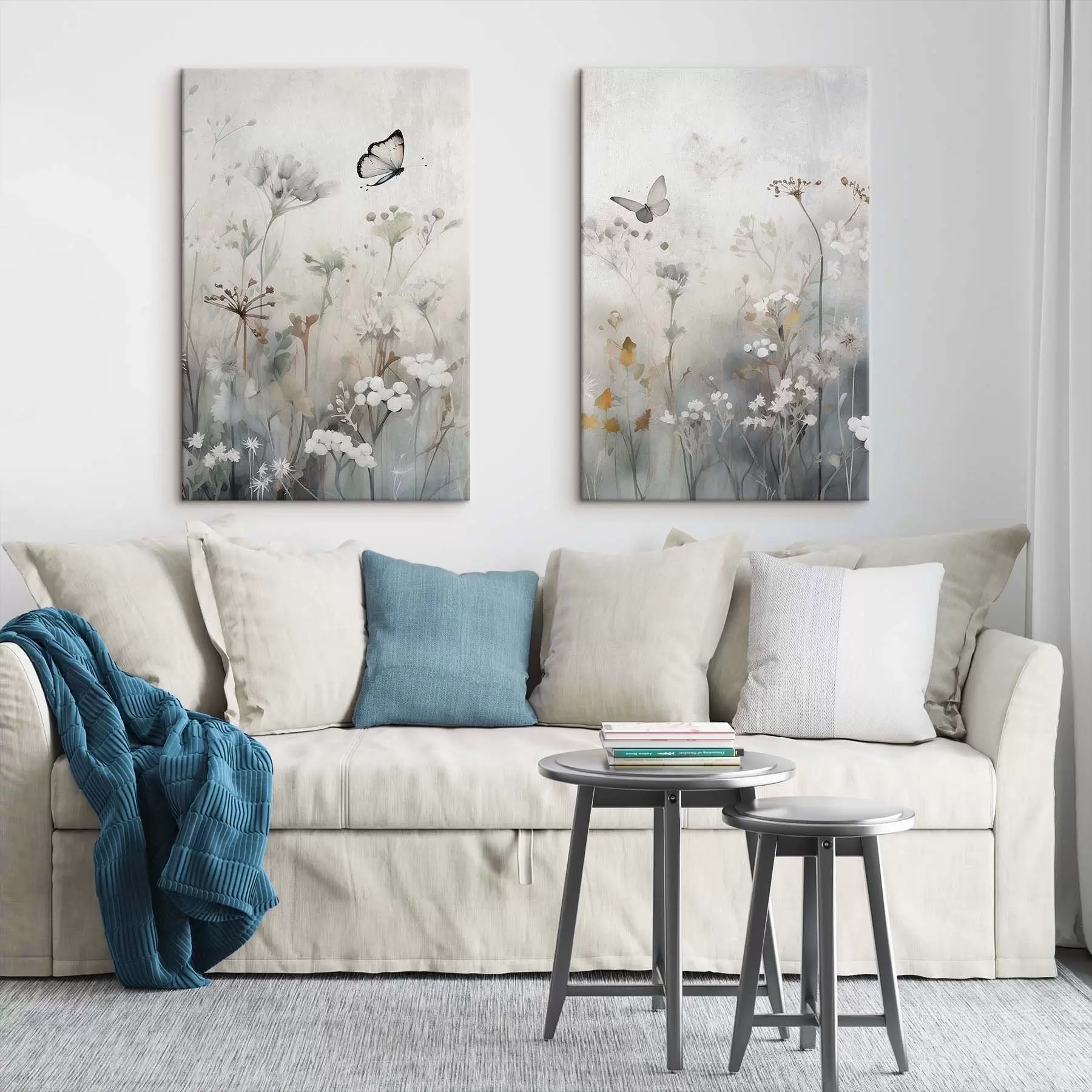 Obraz Motyle i polne kwiaty m01072