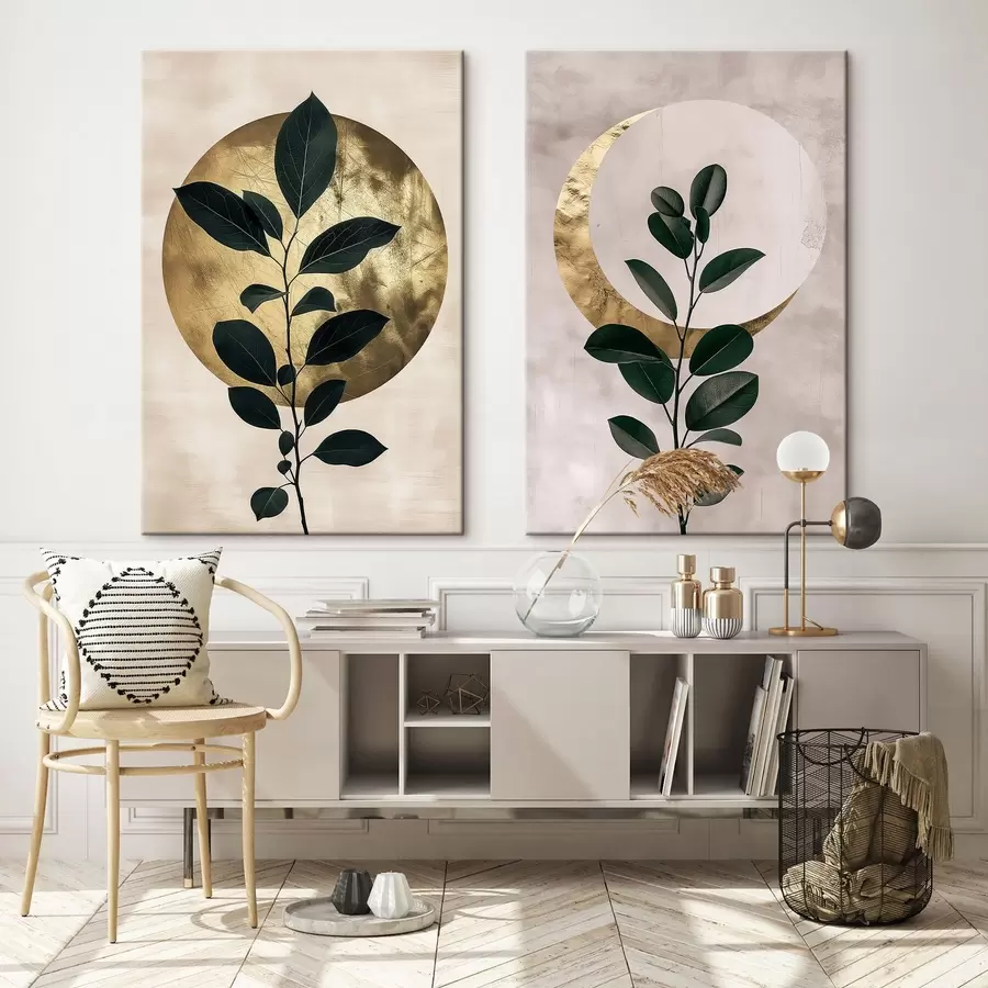 Obraz Wschód słońca i księżyc m01139