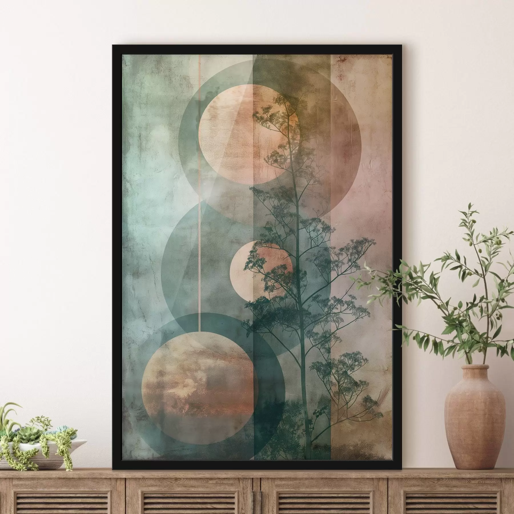 Fototapeta Abstrakcja i liście f47072